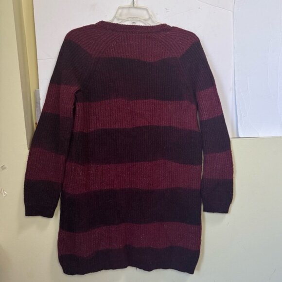 Burberry Cotton Wool Striped Pullover Sweater Tunic Crew NovaNeck Check Preppy M - Picture 4 of 15